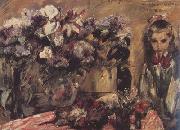 Lovis Corinth Wilhelmine with Flowers (nn02) oil painting artist